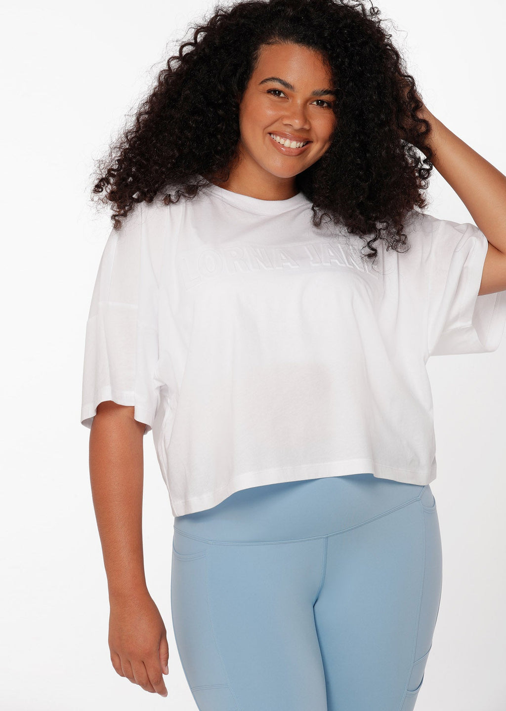 Embossed Active Cropped Tee