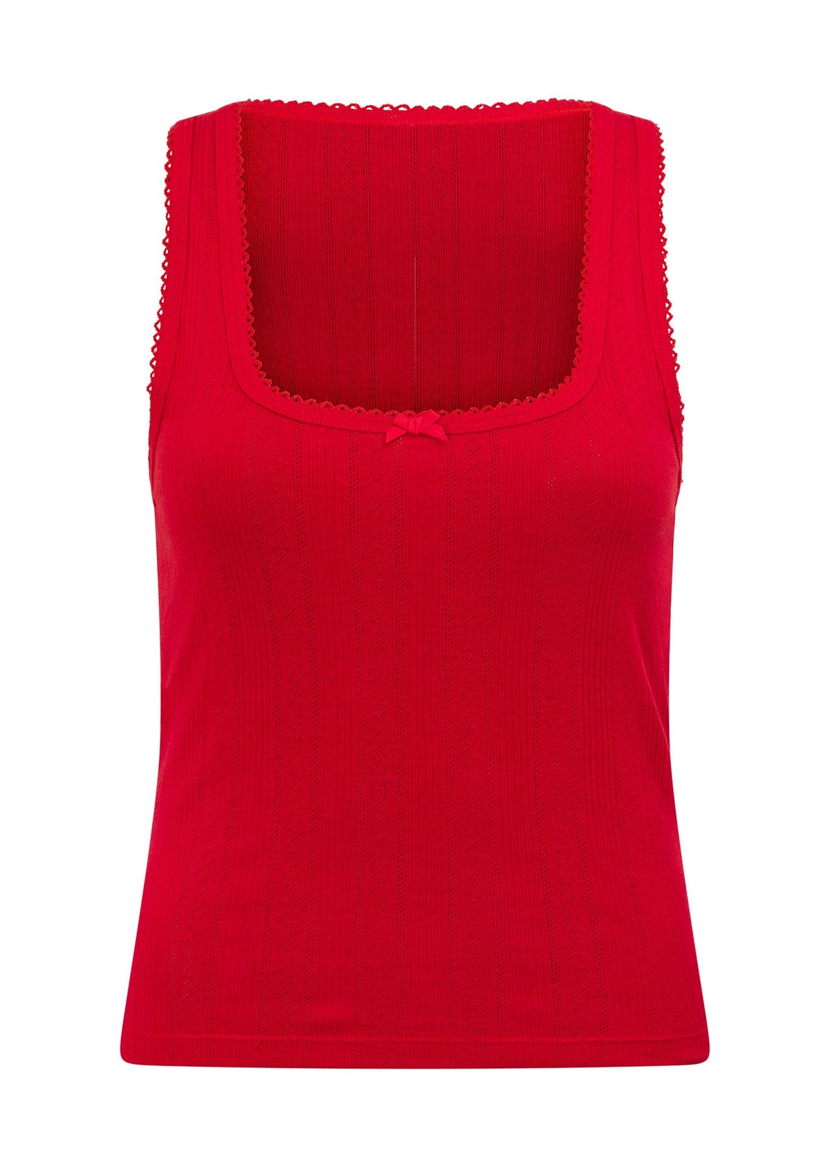 Mi Amour Pointelle Tank