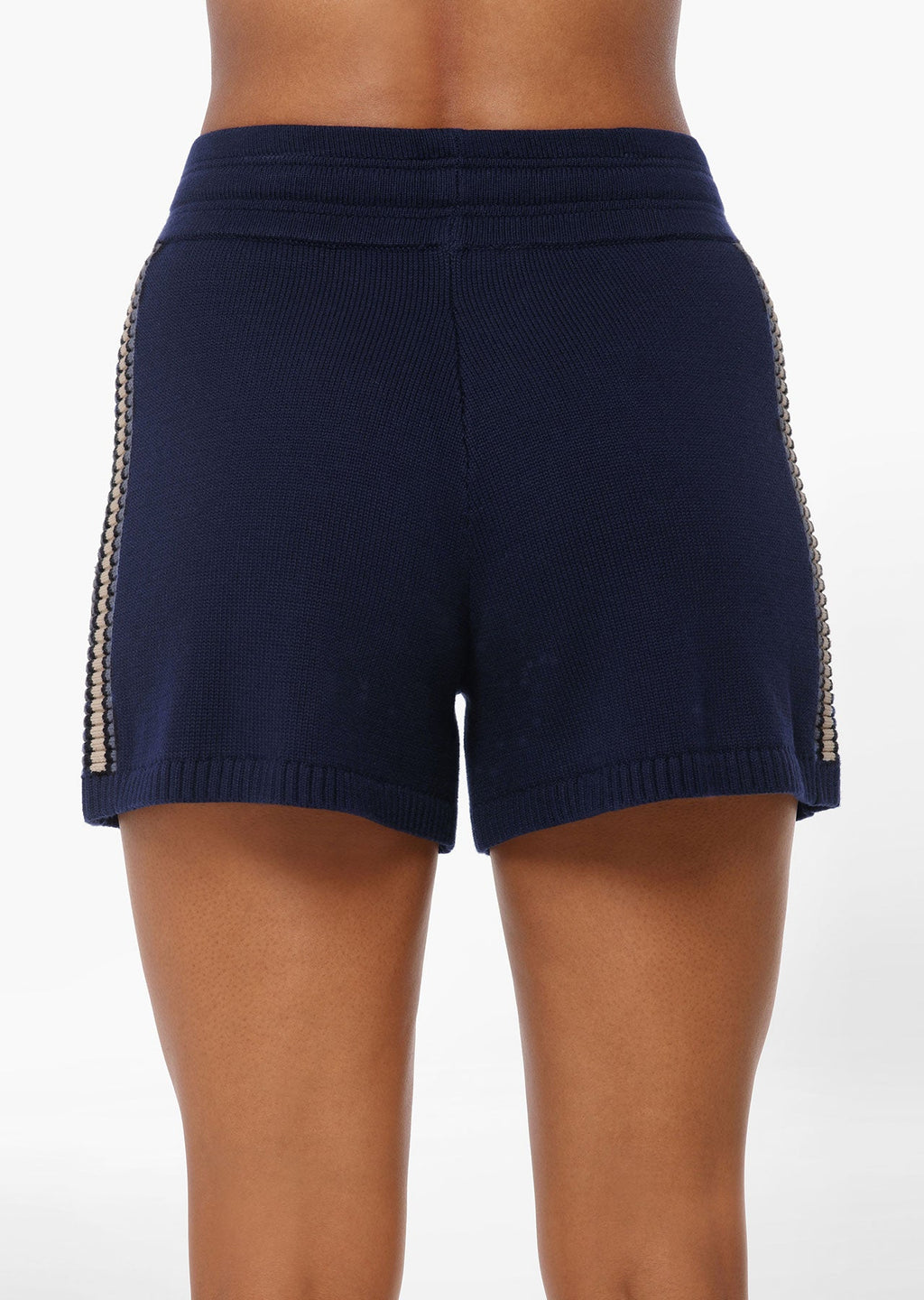 Contrast Knit Kick Shorts