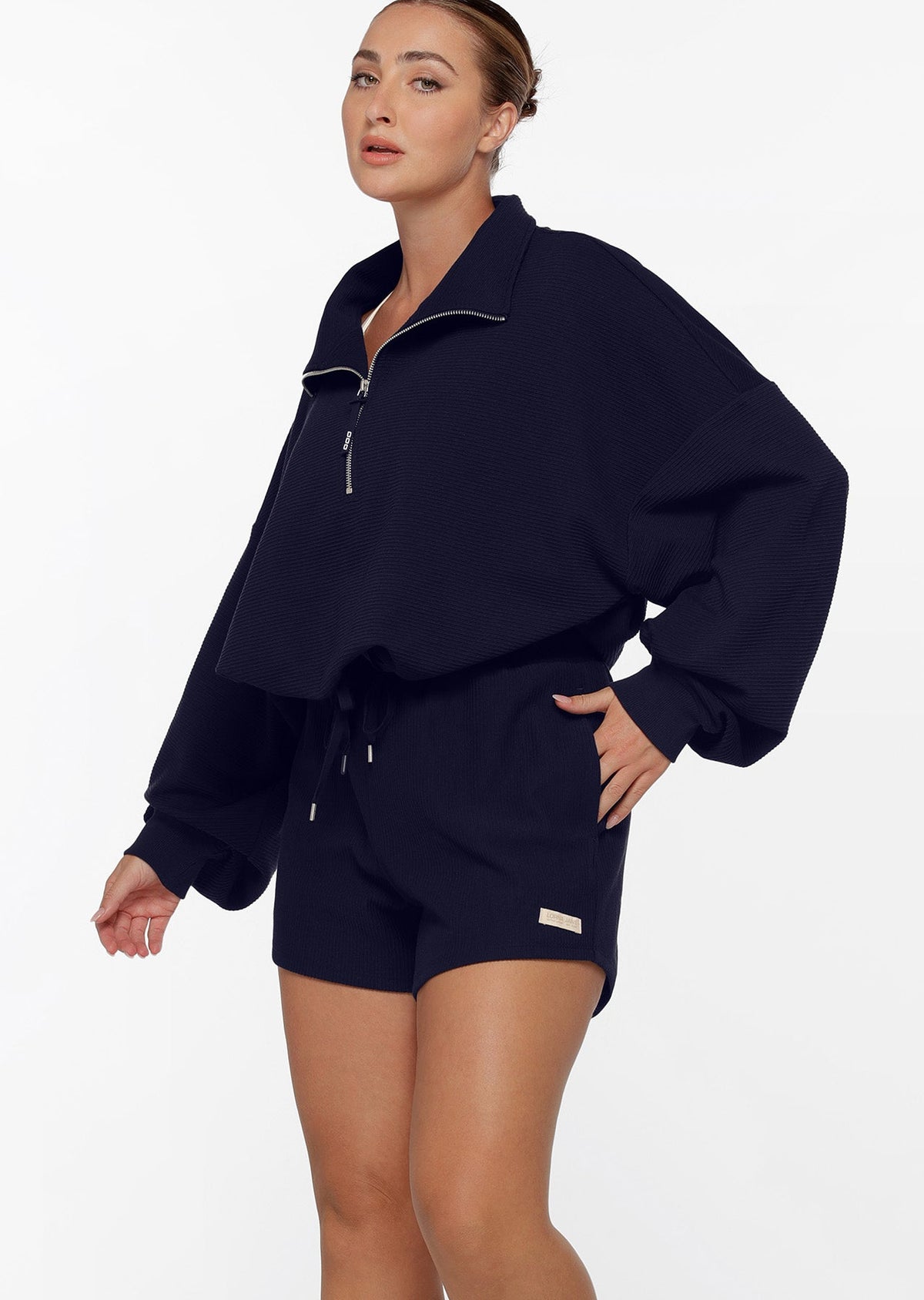 LJ Rib Quarter Zip Sweat