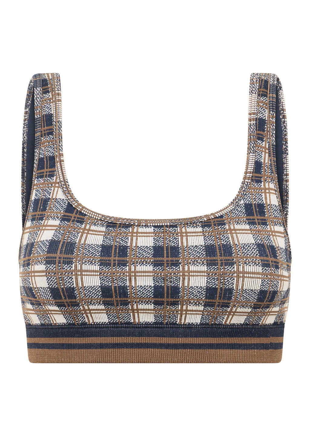 Gingham Seamless Sports Bra