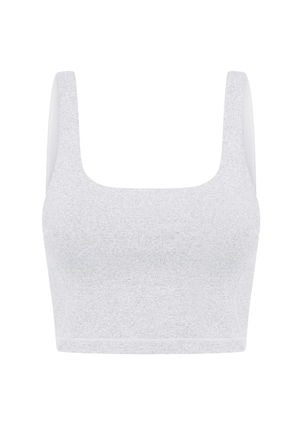 Elevate Marl Cropped Tank Bra Combo