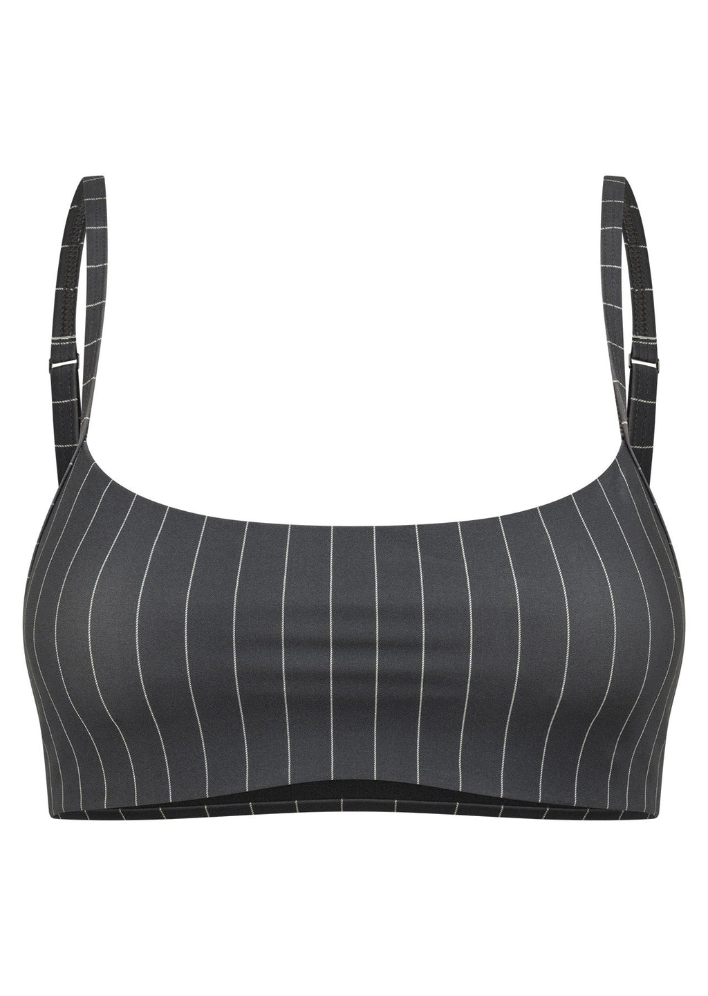 Effortless Pinstripe Sports Bra