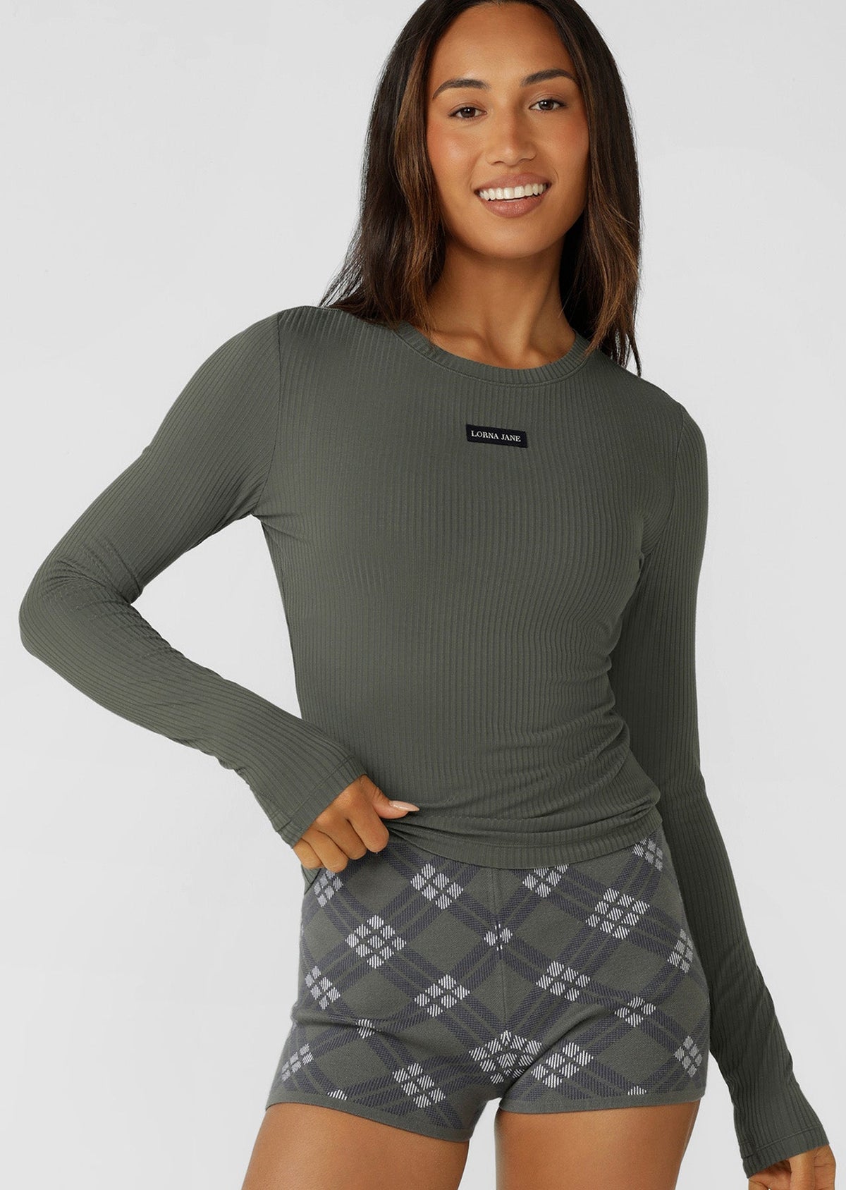 Motion Long Sleeve Rib Top