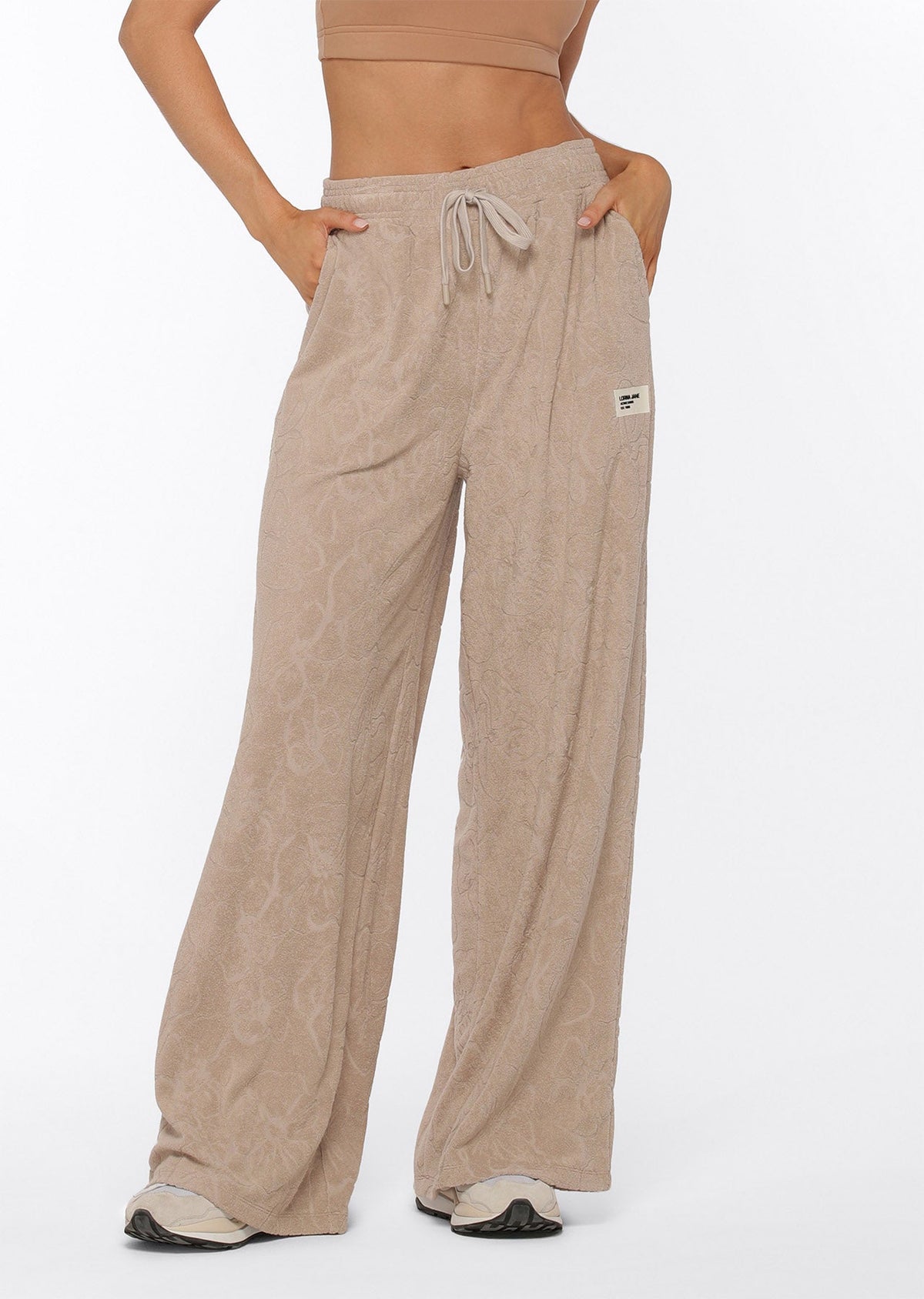 Hibiscus Towelling Trackpants