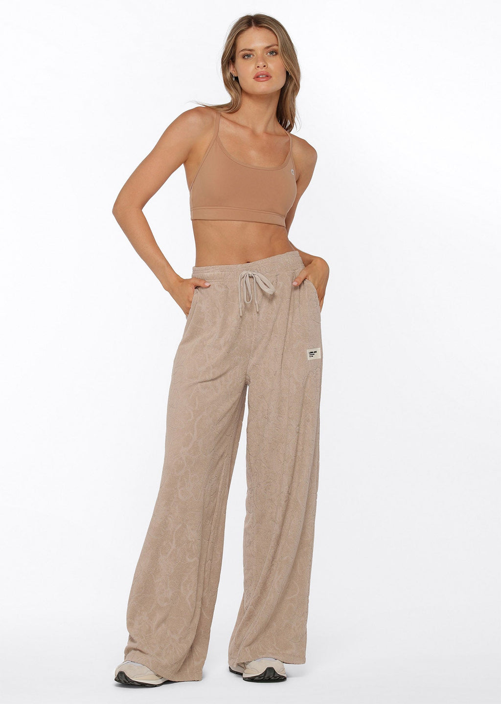 Hibiscus Towelling Trackpants