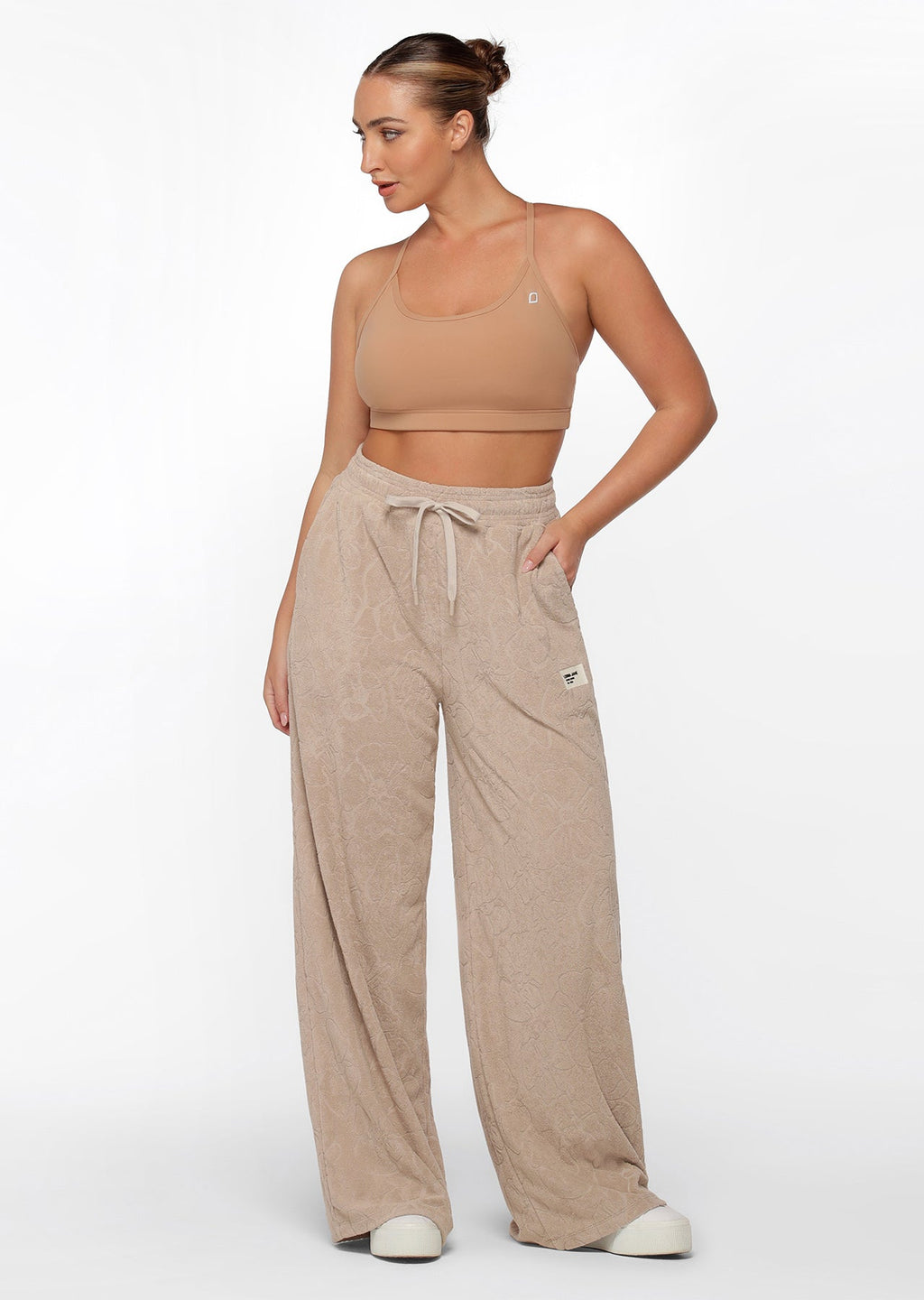 Hibiscus Towelling Trackpants