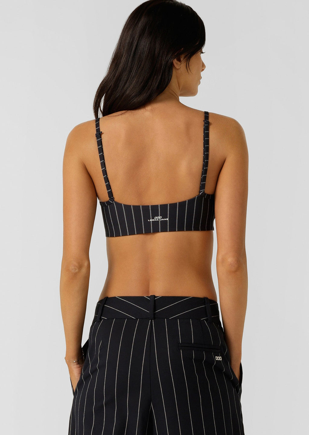 Pinstripe Sports Bra