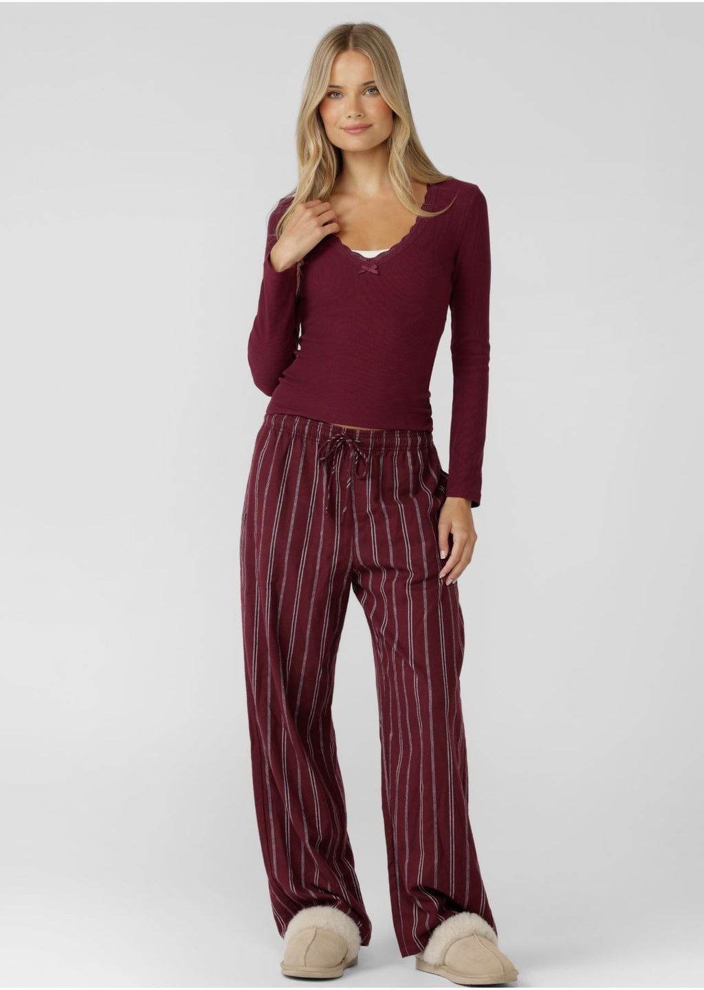 Campus Stripe Flannel Lounge Pants