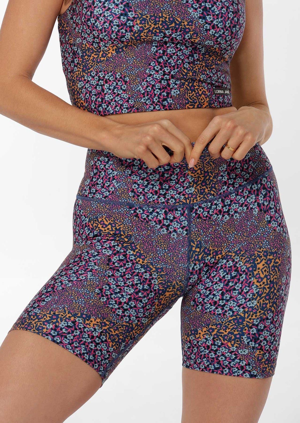 Midnight Ditsy Bike Shorts