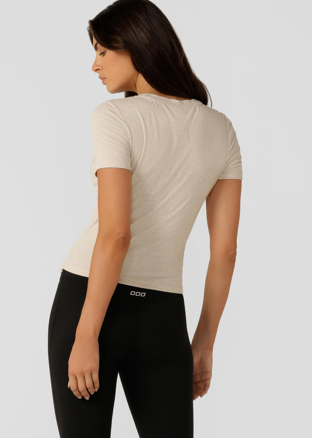 Easy Adjust Rib Short Sleeve Top