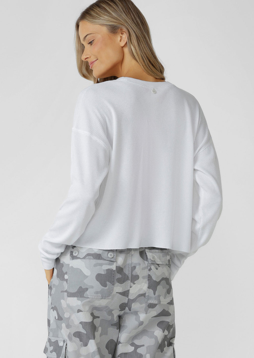 Lotus Waffle Long Sleeve Top
