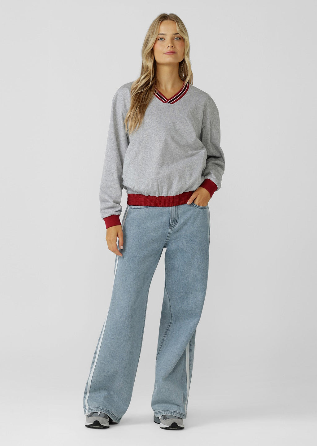 Home Run V Neck Popover
