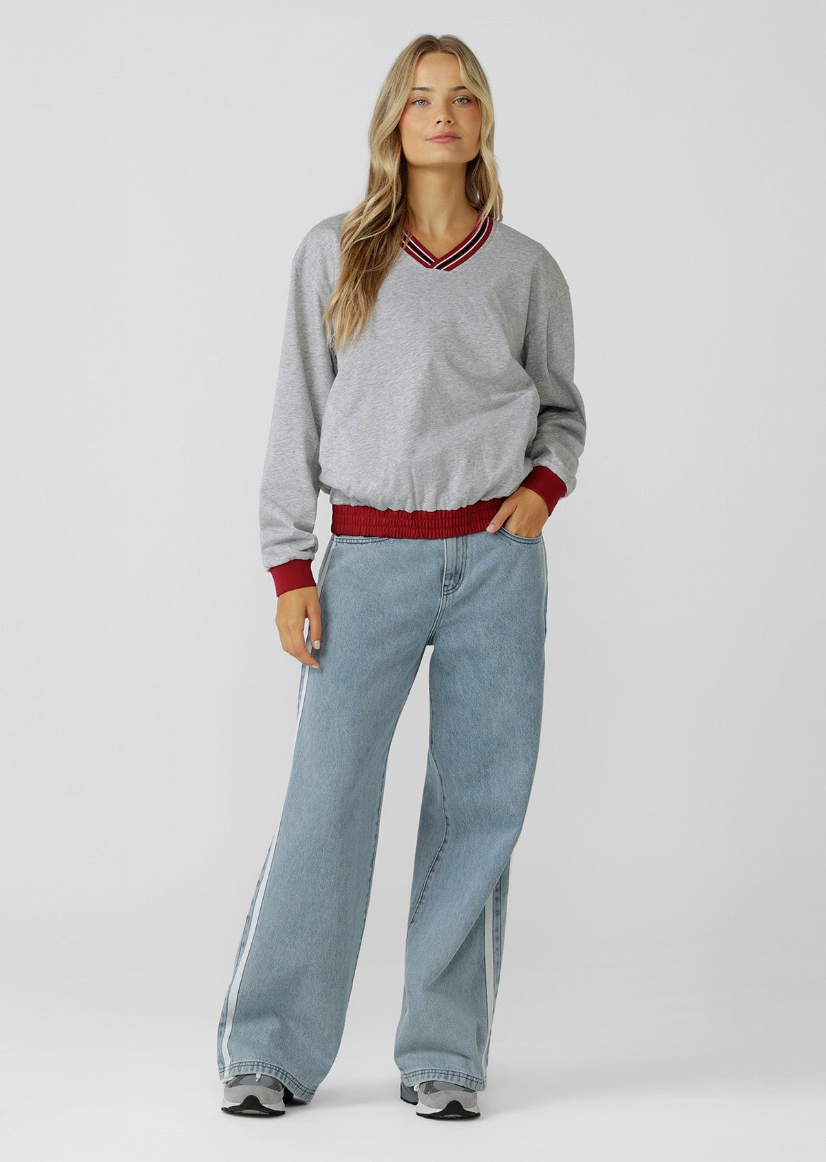 Home Run V Neck Popover