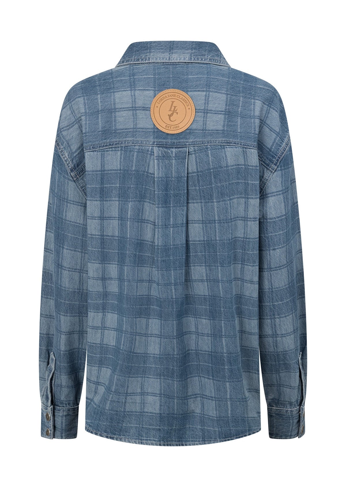 Off Duty Burnout Check Denim Shirt