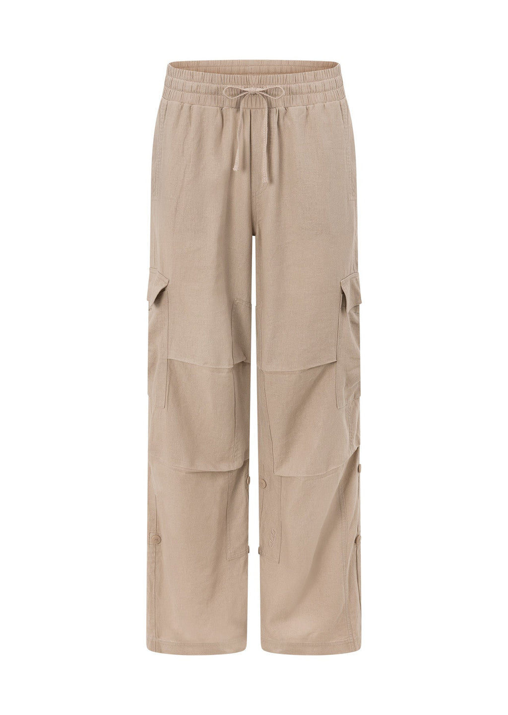 Linen Flashdance Wide Leg Cargo Pants