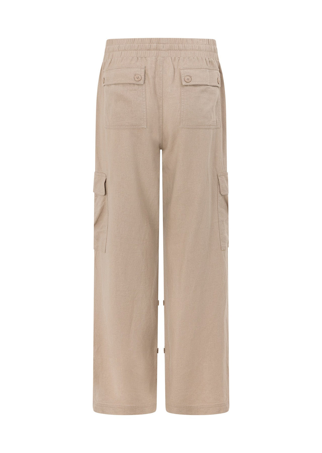 Linen Flashdance Wide Leg Cargo Pants