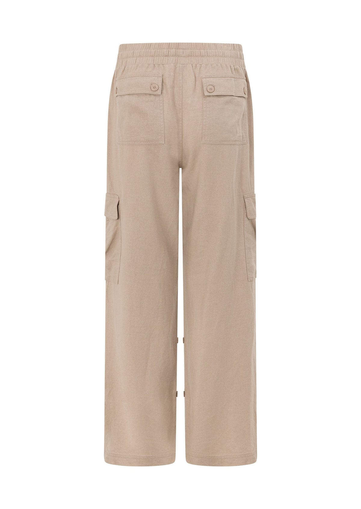 Linen Flashdance Wide Leg Cargo Pants