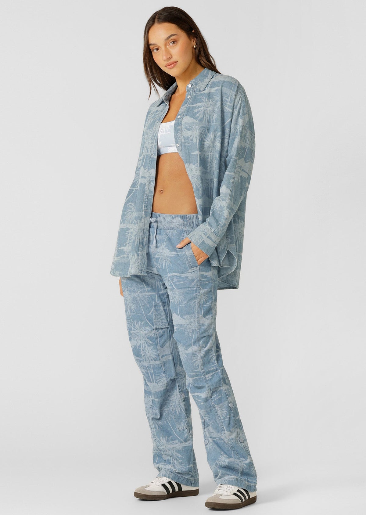 Aloha Denim Button Up Shirt