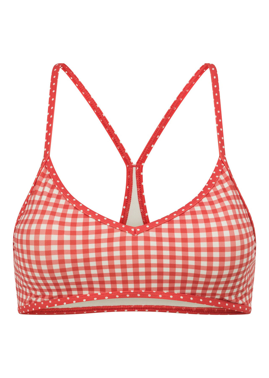 Coucou Gingham Sports Bra