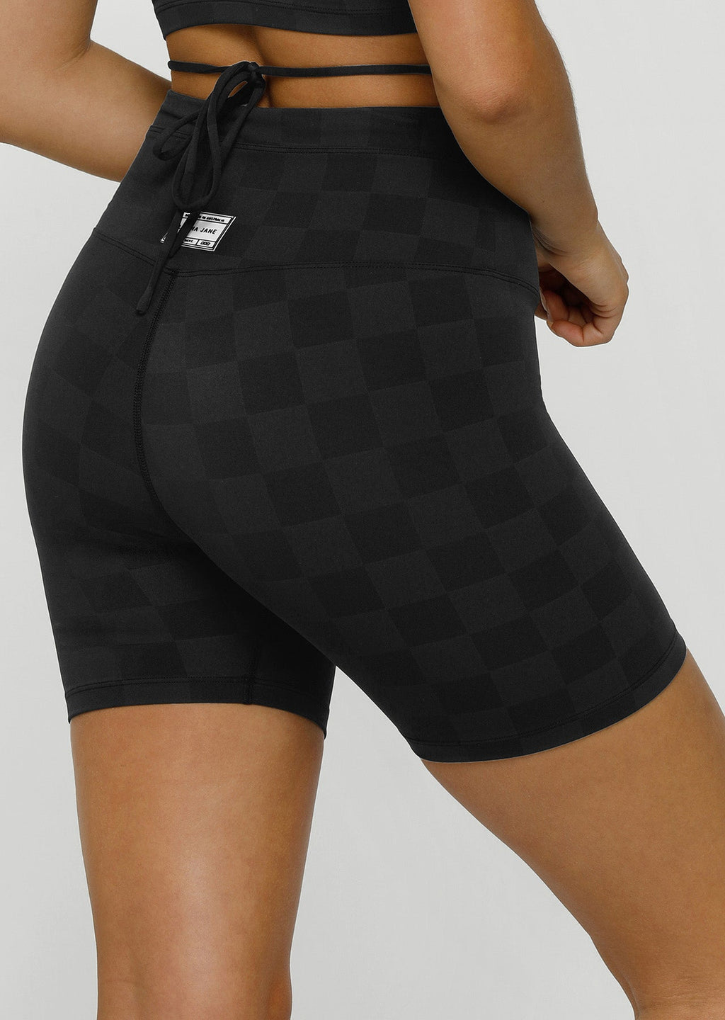 Checkerboard Bike Shorts