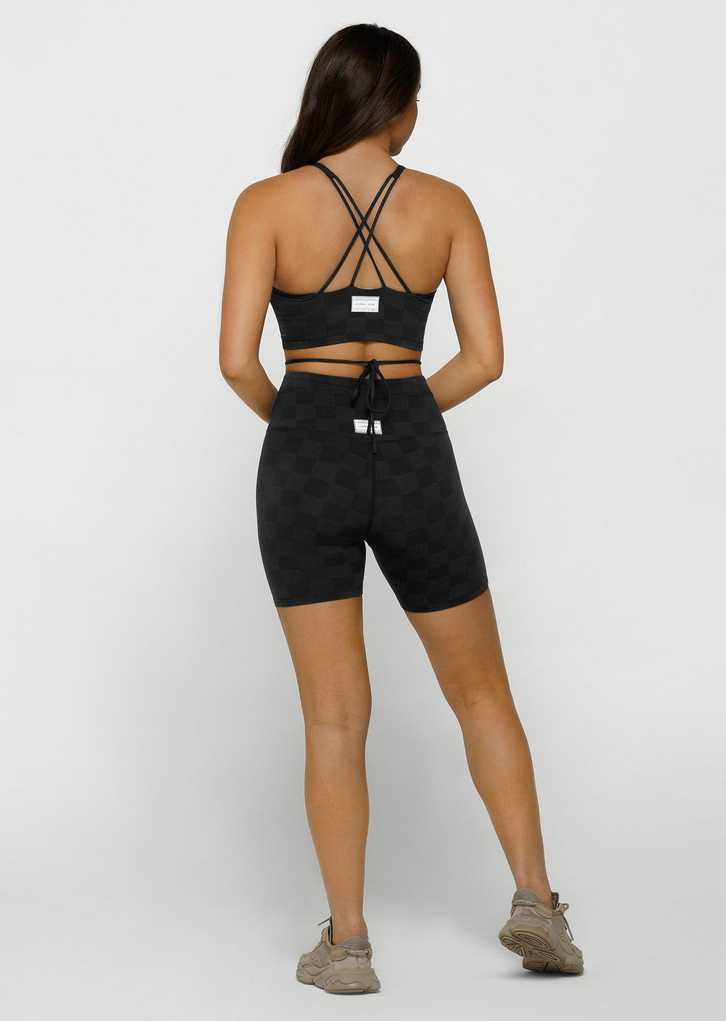 Checkerboard Bike Shorts