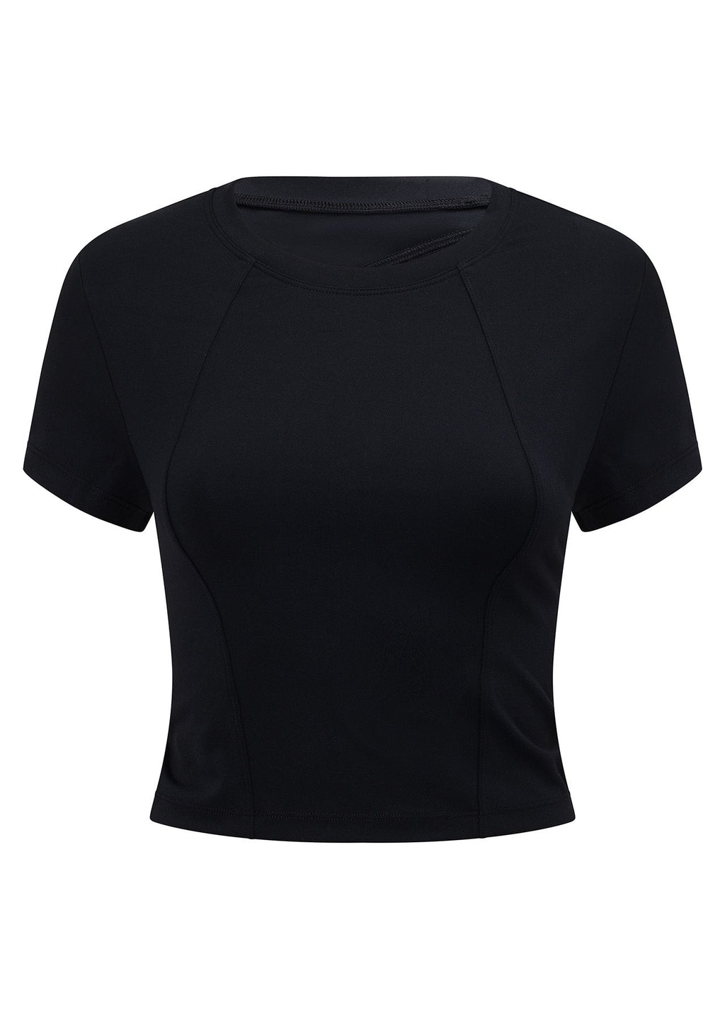 Cutout Active Short Sleeve Crop Top