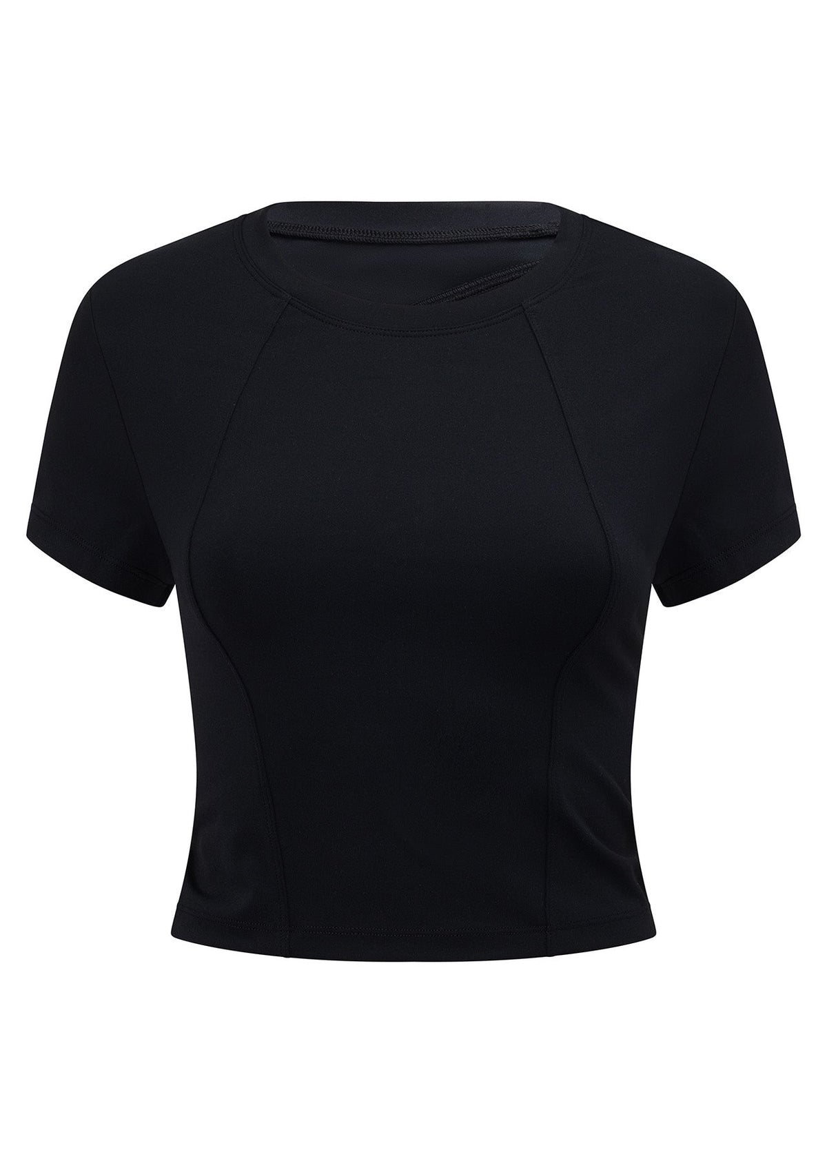 Cutout Active Short Sleeve Crop Top