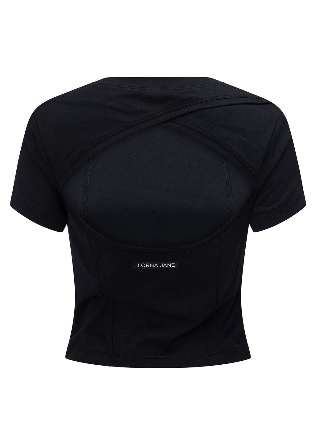 Cutout Active Short Sleeve Crop Top