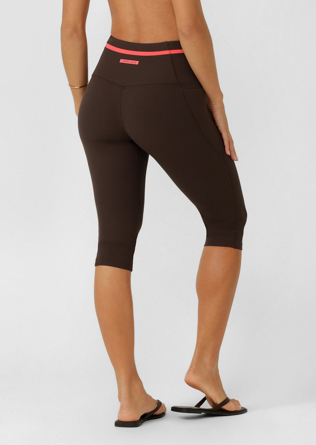 Circuit Luxe Rib 3/4 Capri Leggings