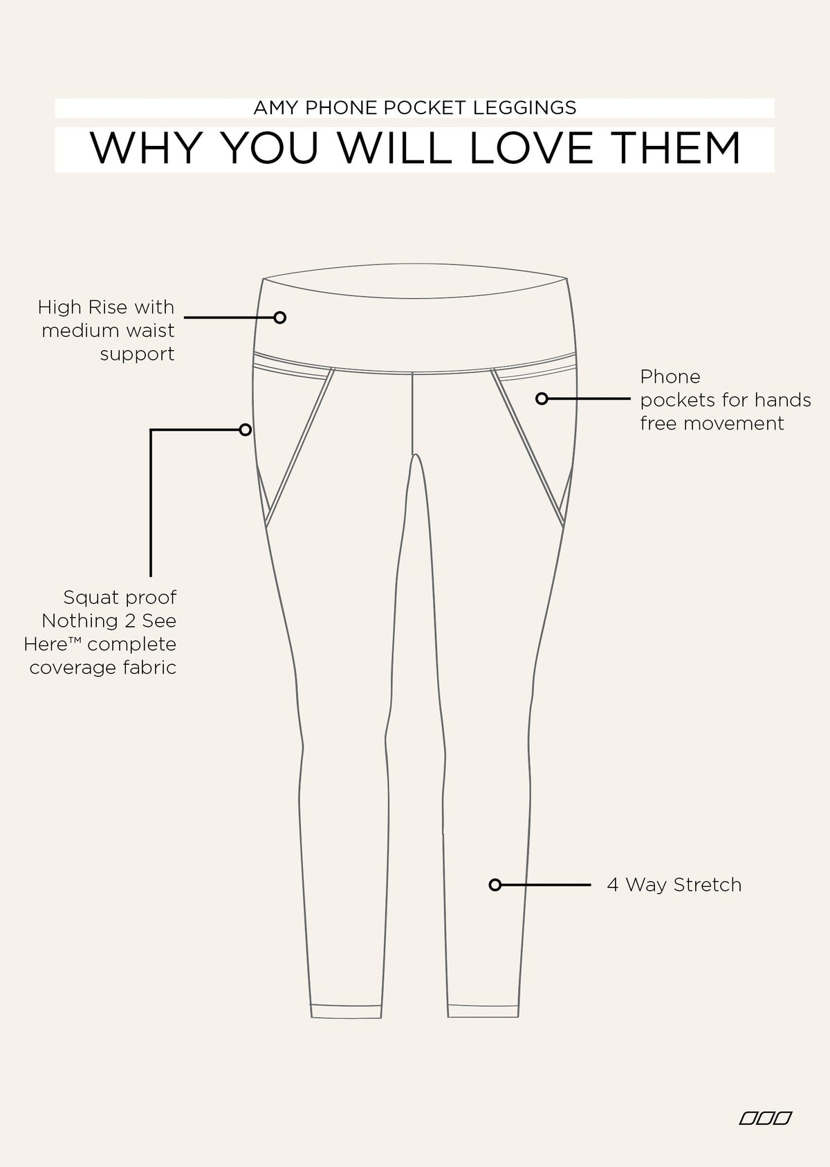 Amy Phone Pocket Ankle Biter Leggings