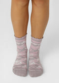Cute In Camo Pilates Grip Crew Socks