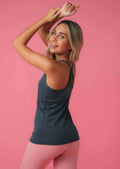 Feel Comfortable Acid Wash Active Tank