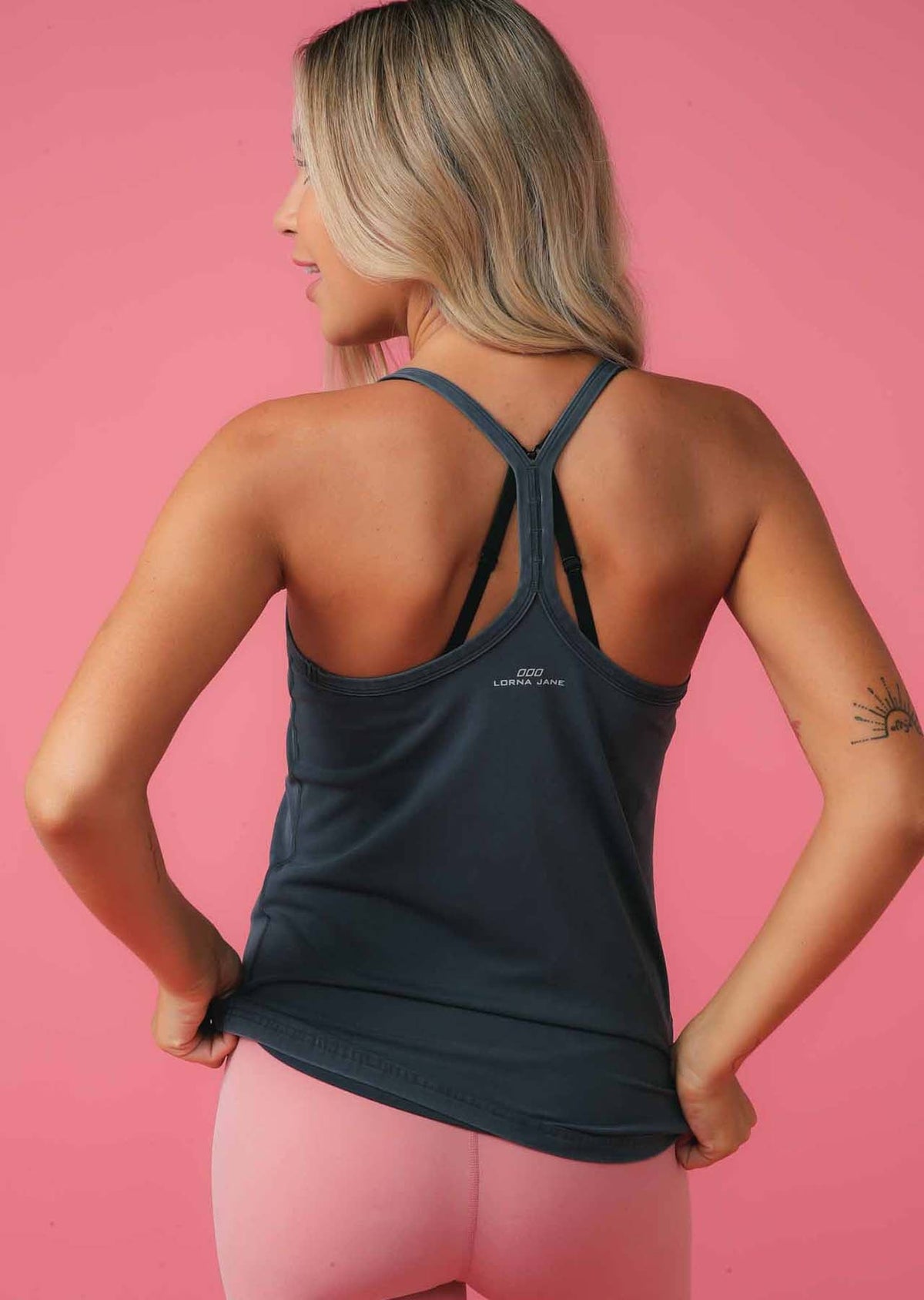 Feel Comfortable Acid Wash Active Tank