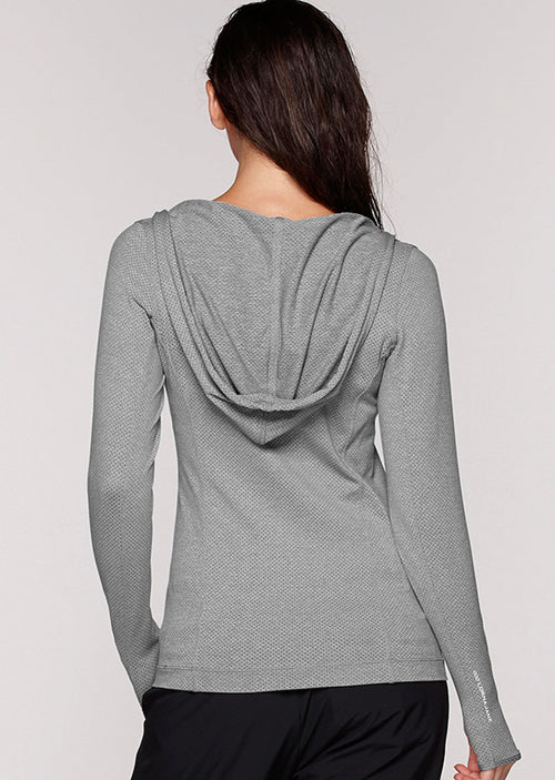Abbey Hooded Excel L/Slv Top
