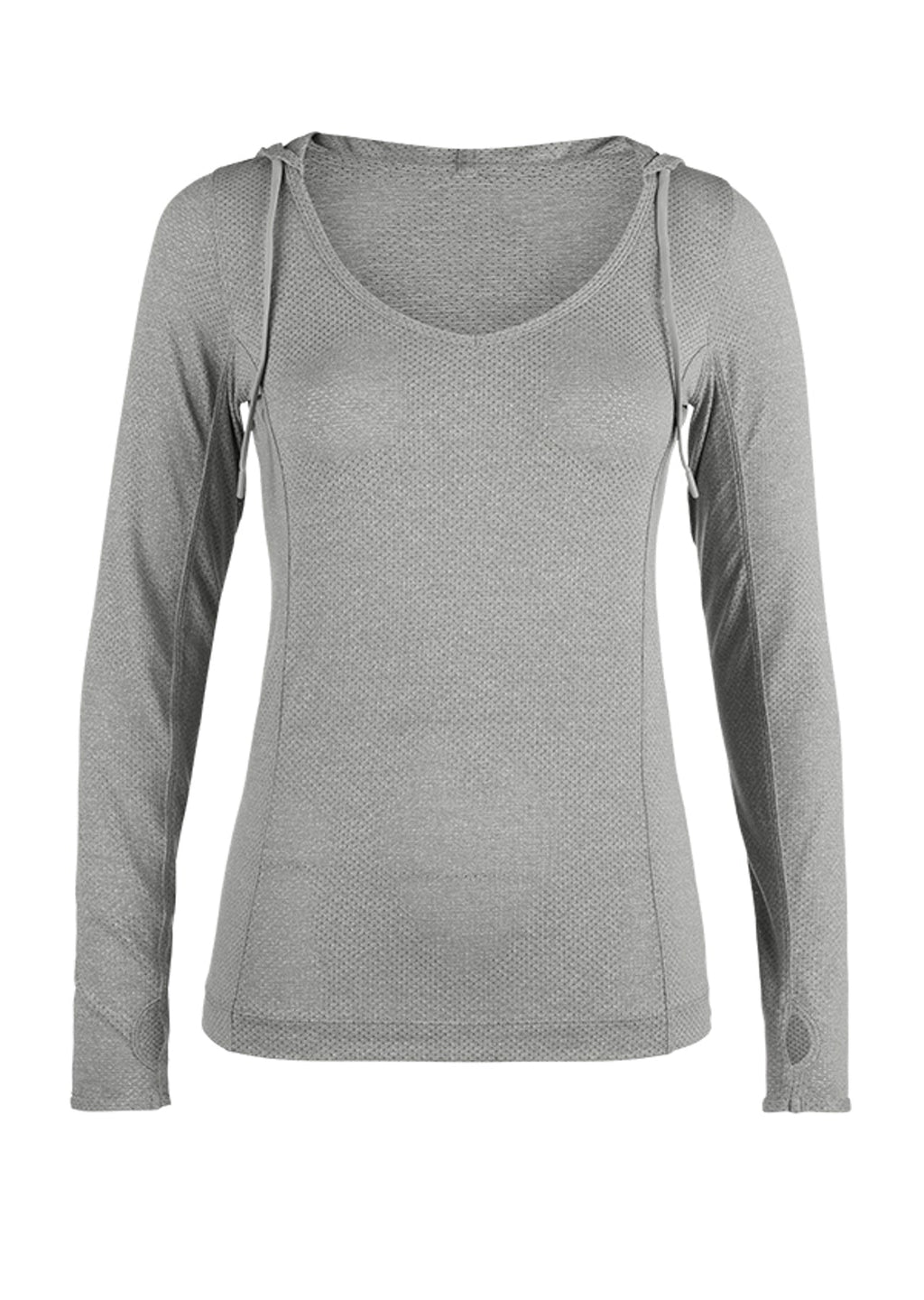 Abbey Hooded Excel L/Slv Top