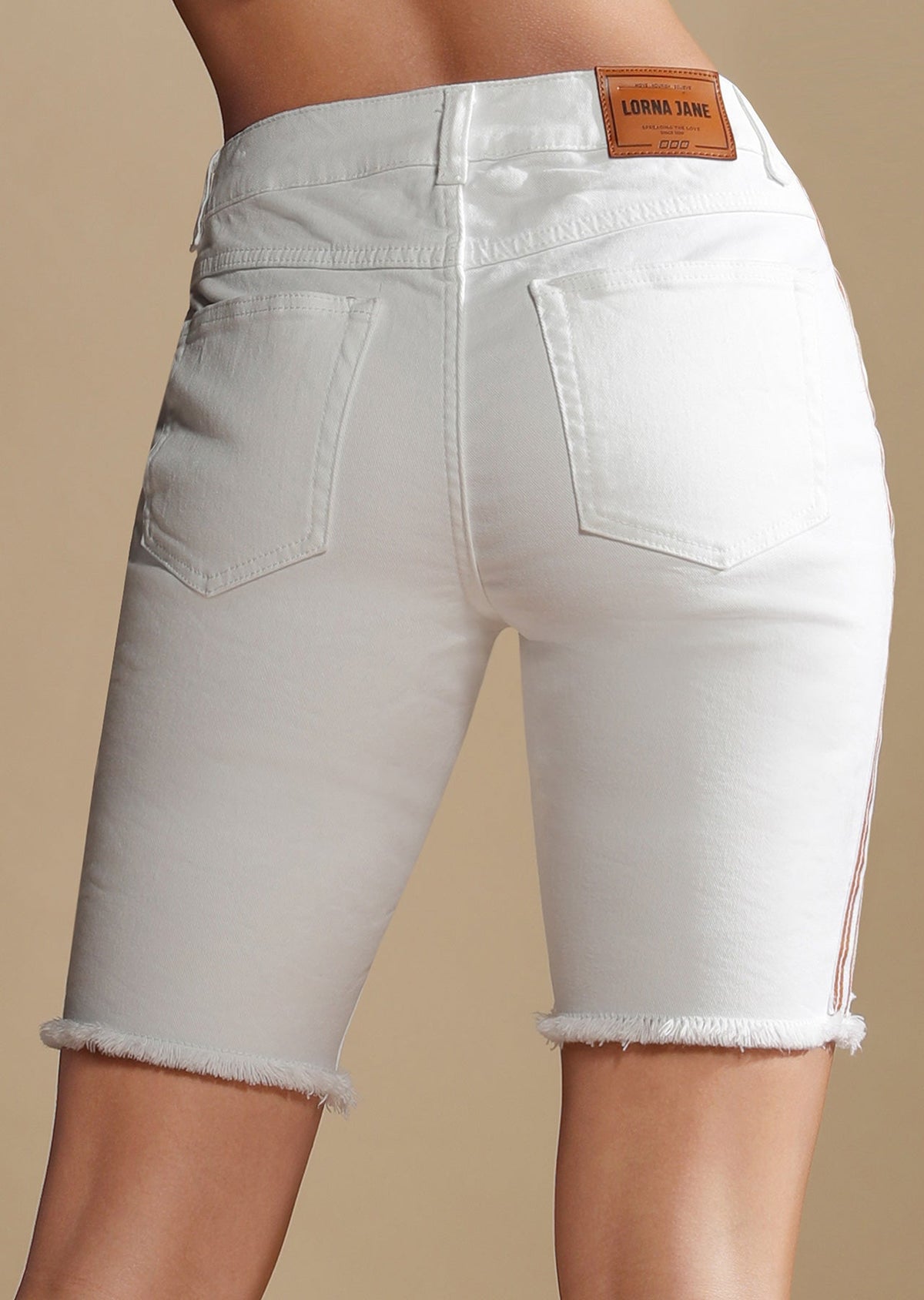 Athleisure Denim Shorts