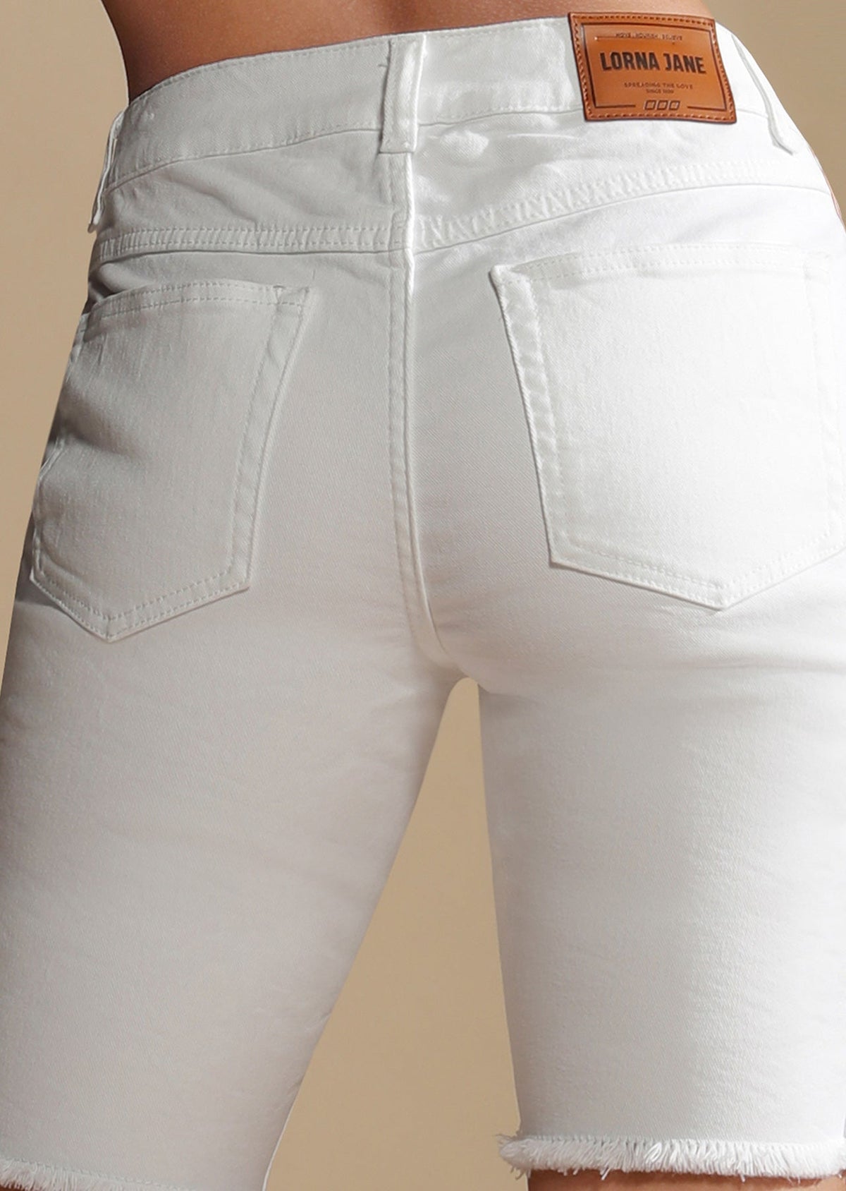 Athleisure Denim Shorts