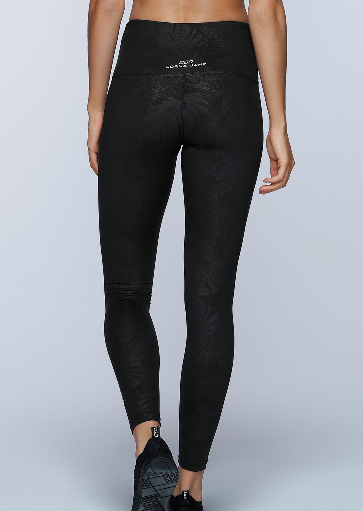 Black Luxe Palm F/L Tight