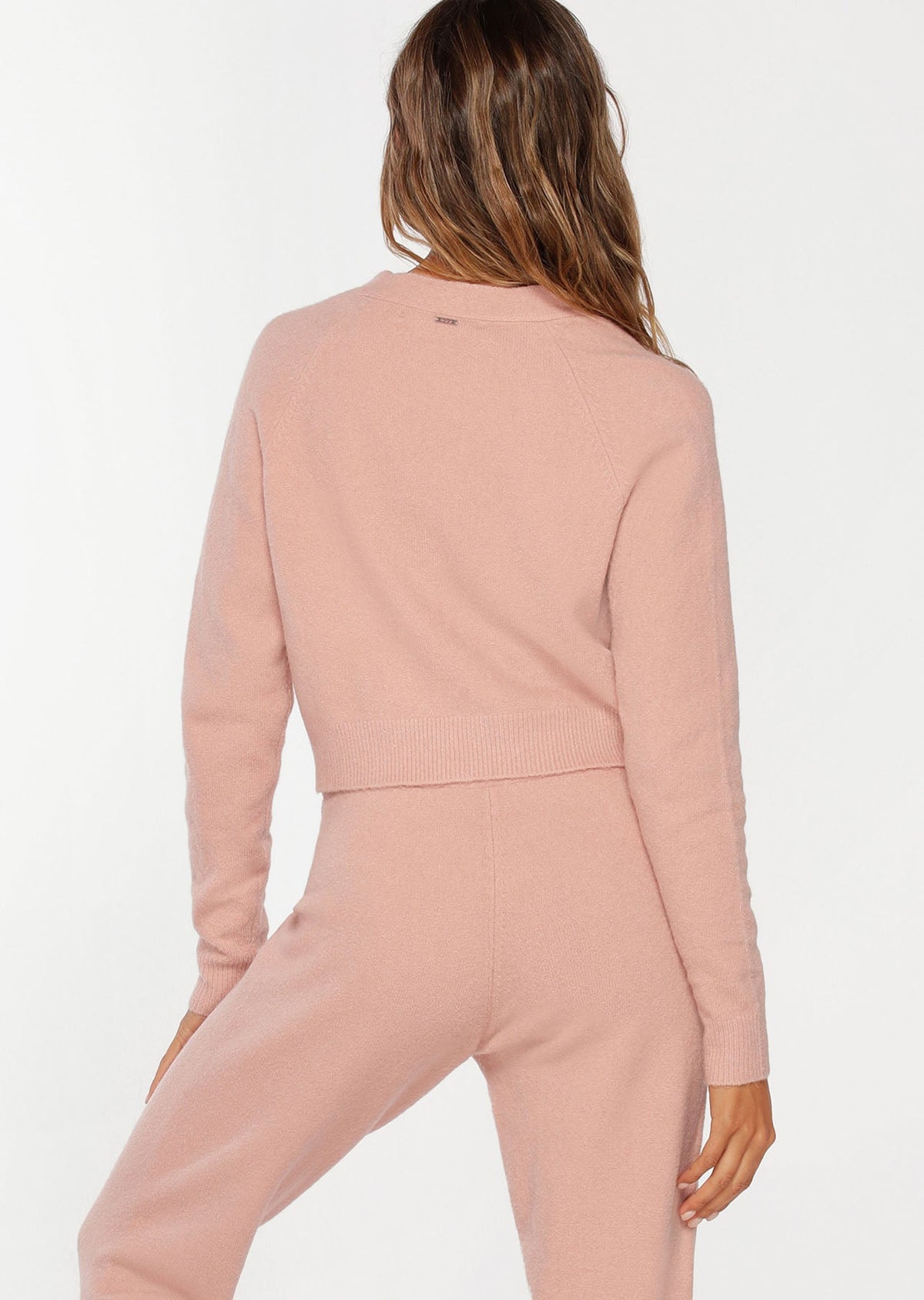 Button Up Cropped Knit Cardigan