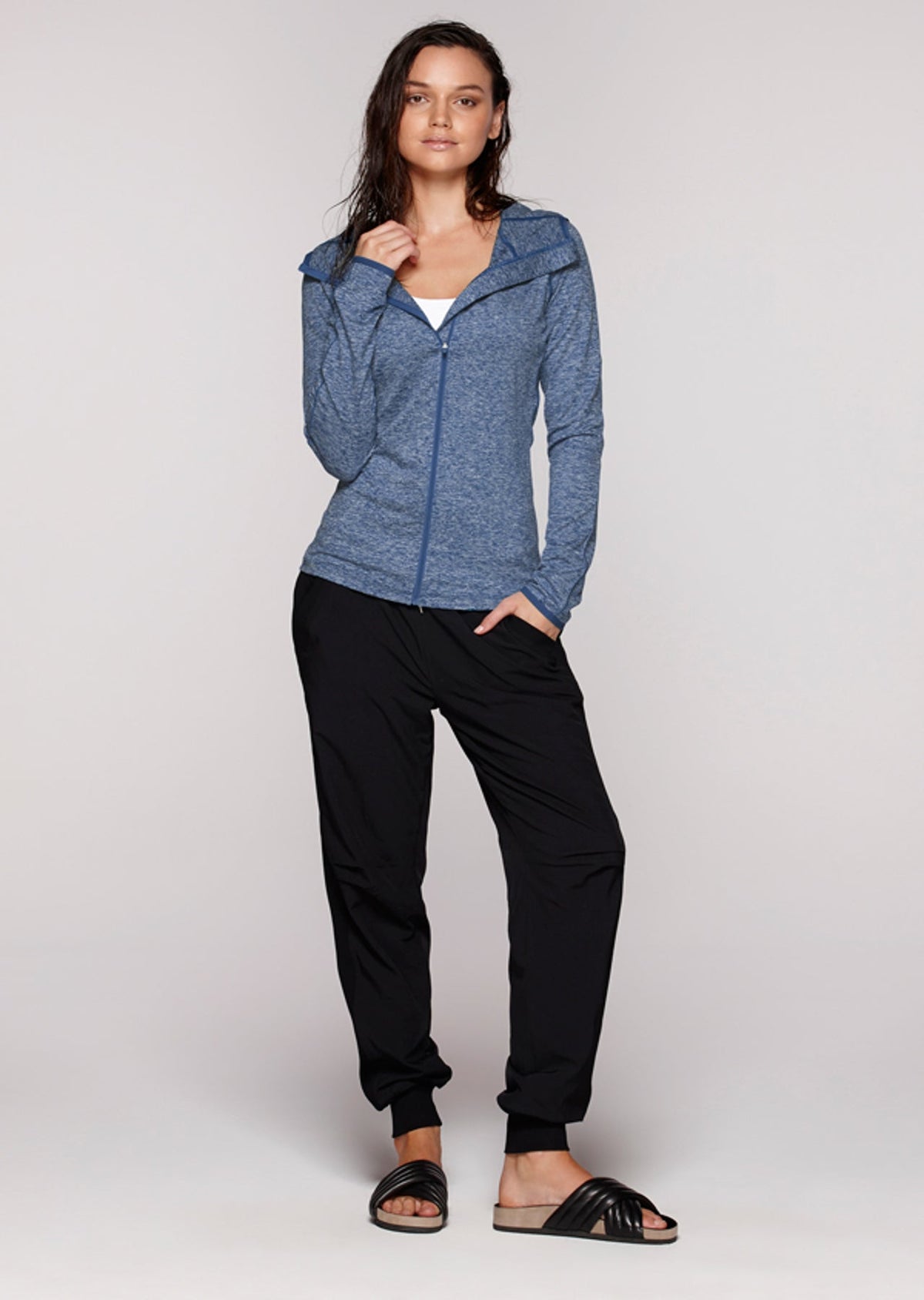 Cleo Hooded Excel L/Slv Top