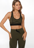 Contrast Racer Sports Bra