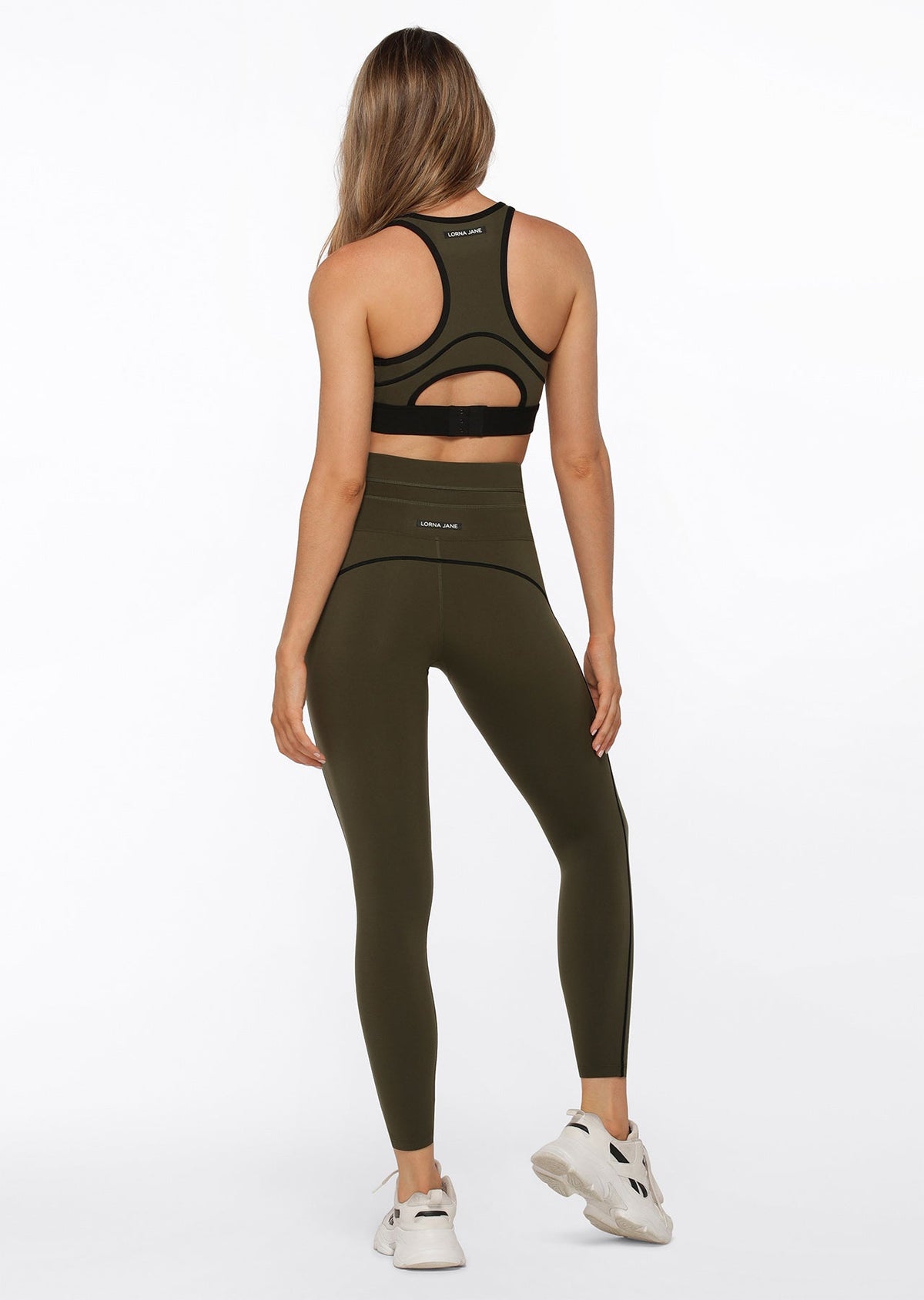Contrast Racer Sports Bra
