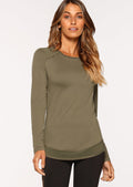 Crescent Active L/Slv Top