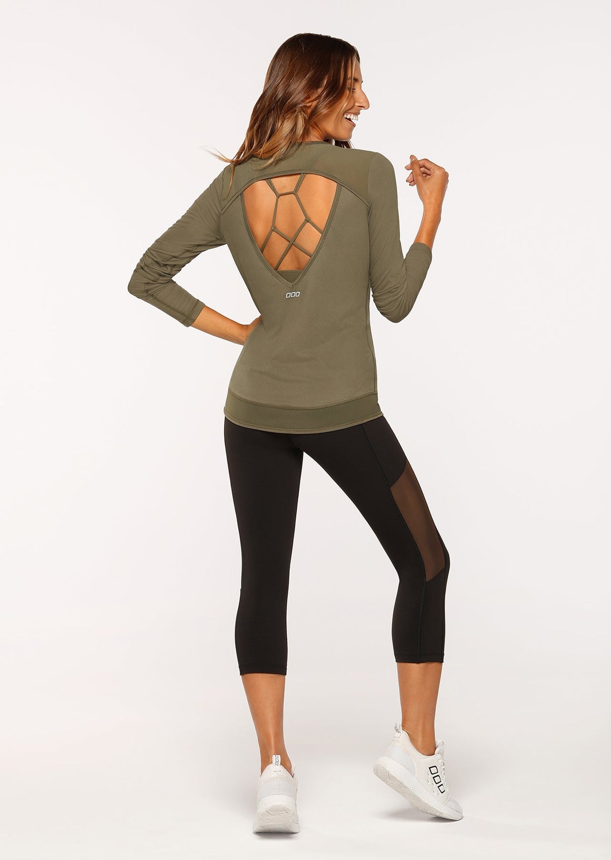 Crescent Active L/Slv Top