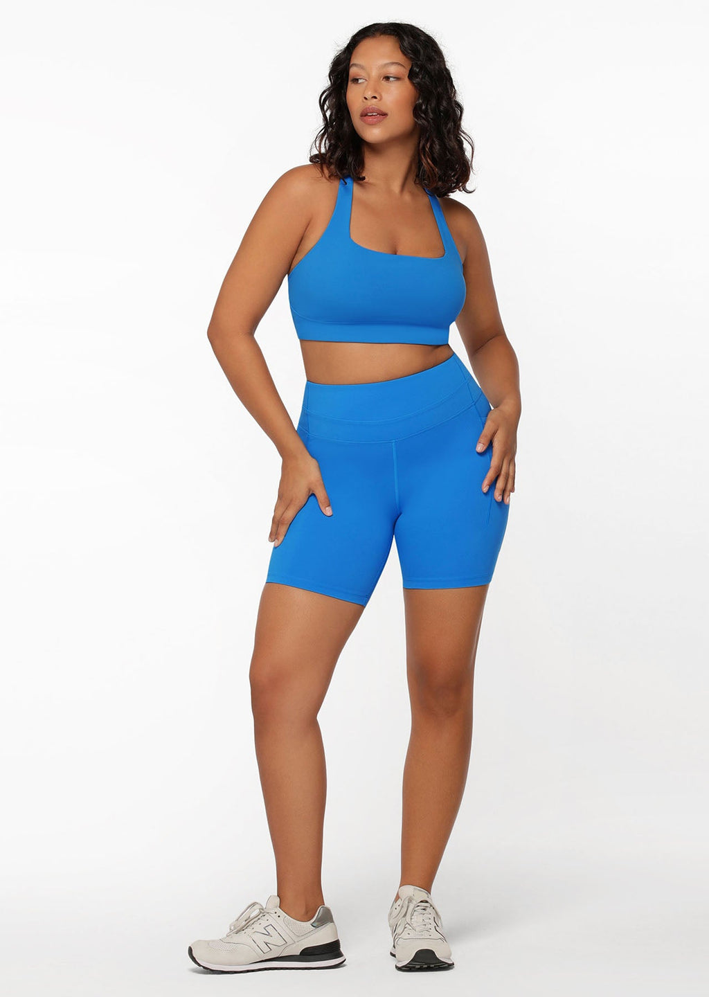Curved Recycled Sports Bra