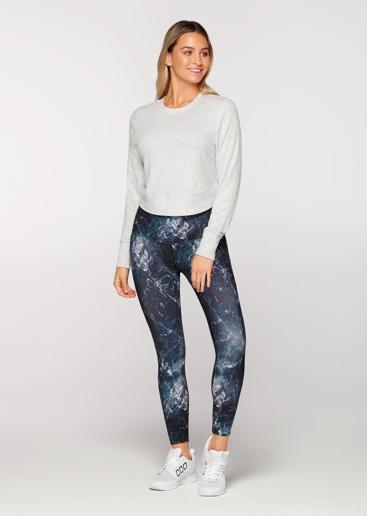 Feather Cropped Sweat