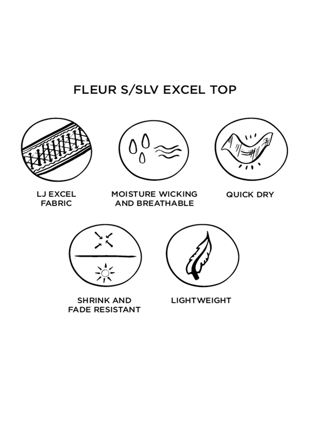 Fleur S/Slv Excel Top