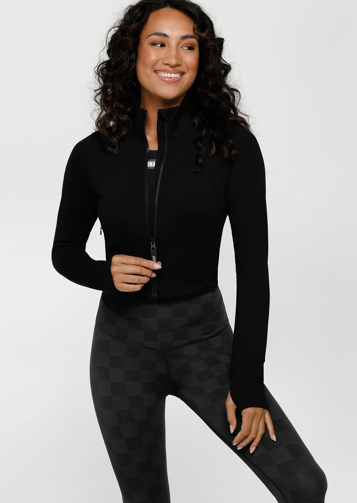 Functional Thermal Cropped Zip Through