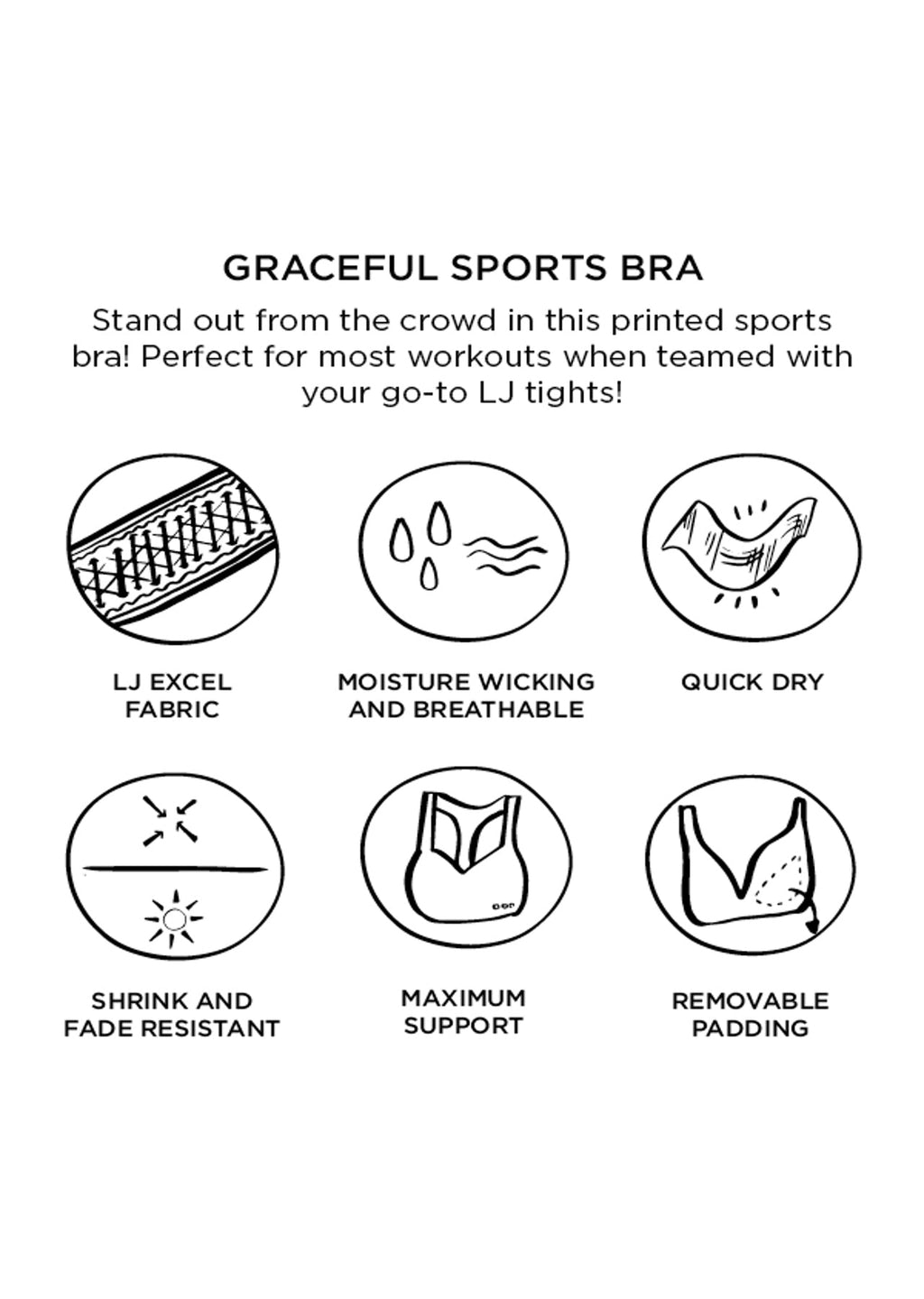 Graceful Sports Bra